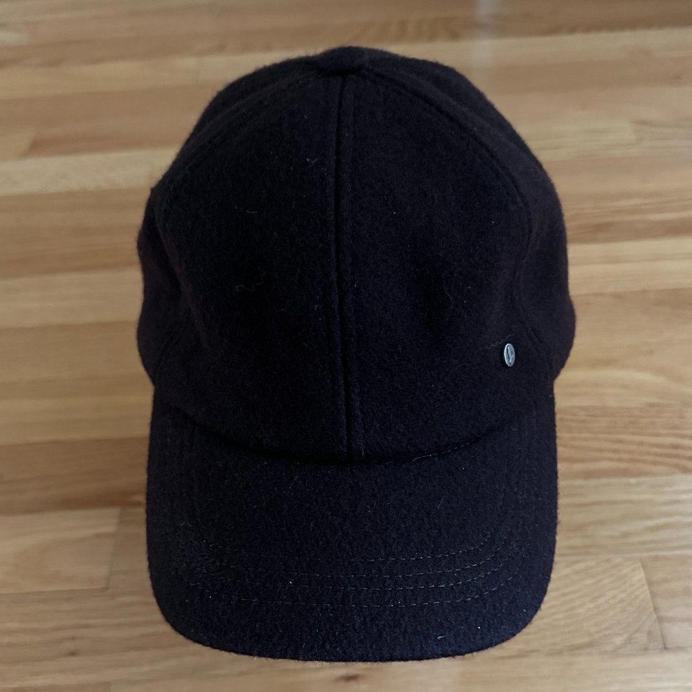 Emstate Brown Melton Wool Baseball Cap